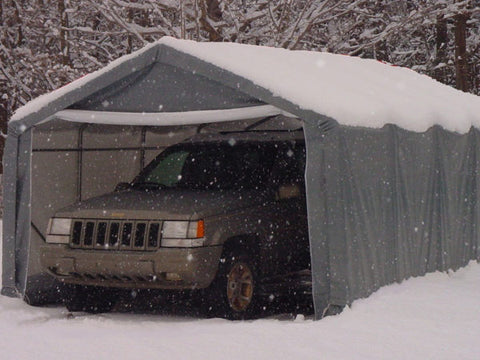 Image of Rhino Shelter 10’W x 20’L x 8’H – (House Style)