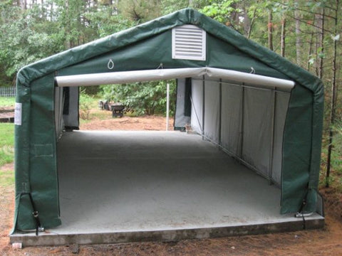 Image of Rhino Shelter 12’W x 40’L x 8’H – (Extended House Style)