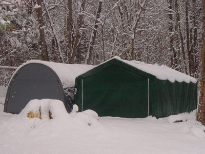 Rhino Shelter 12’W x 40’L x 8’H – (Extended Round Style)