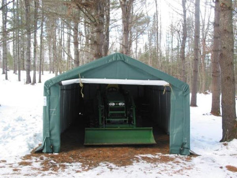 Image of Rhino Shelter 12’W x 24’L x 8’H – (House Style)