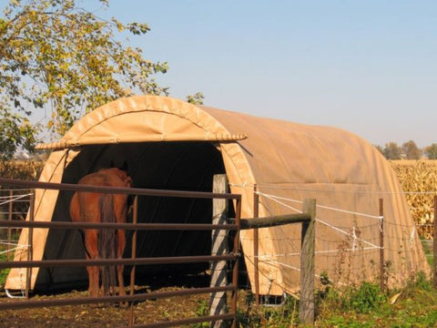 Image of Rhino Shelter 14’W x 24’L x 10’H – (Round Style)