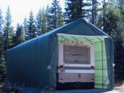 Image of Rhino Shelter 14’W x 42’L x 17’H – (Peak Style)