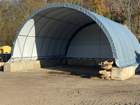 Image of Rhino Shelter 30’W x 30’L x 15’H – (Round Style)