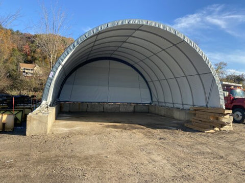 Image of Rhino Shelter 30’W x 30’L x 15’H – (Round Style)