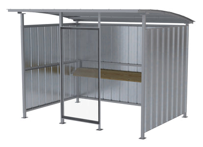 Vestil Galvanized Multi Duty Smokers Shelter 95-1/2 In. x 120 In. x 90-1/16 In. Silver