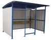 Vestil Steel Multi Duty Smokers Shelter 95-1/2 In. x 120 In. x 90-1/16 In. Blue/White