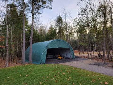 Image of Rhino Shelter 30’W x 30’L x 15’H – (Round Style)