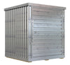 Vestil Galvanized Steel Storage Building 6 Ft. x 6 Ft. Silver